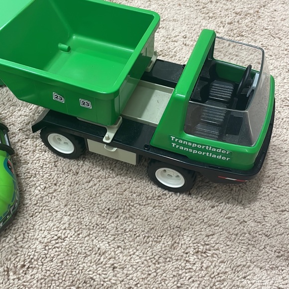 Playmobil alligator boat green large dump truck & carrying case toys set - Picture 3 of 5